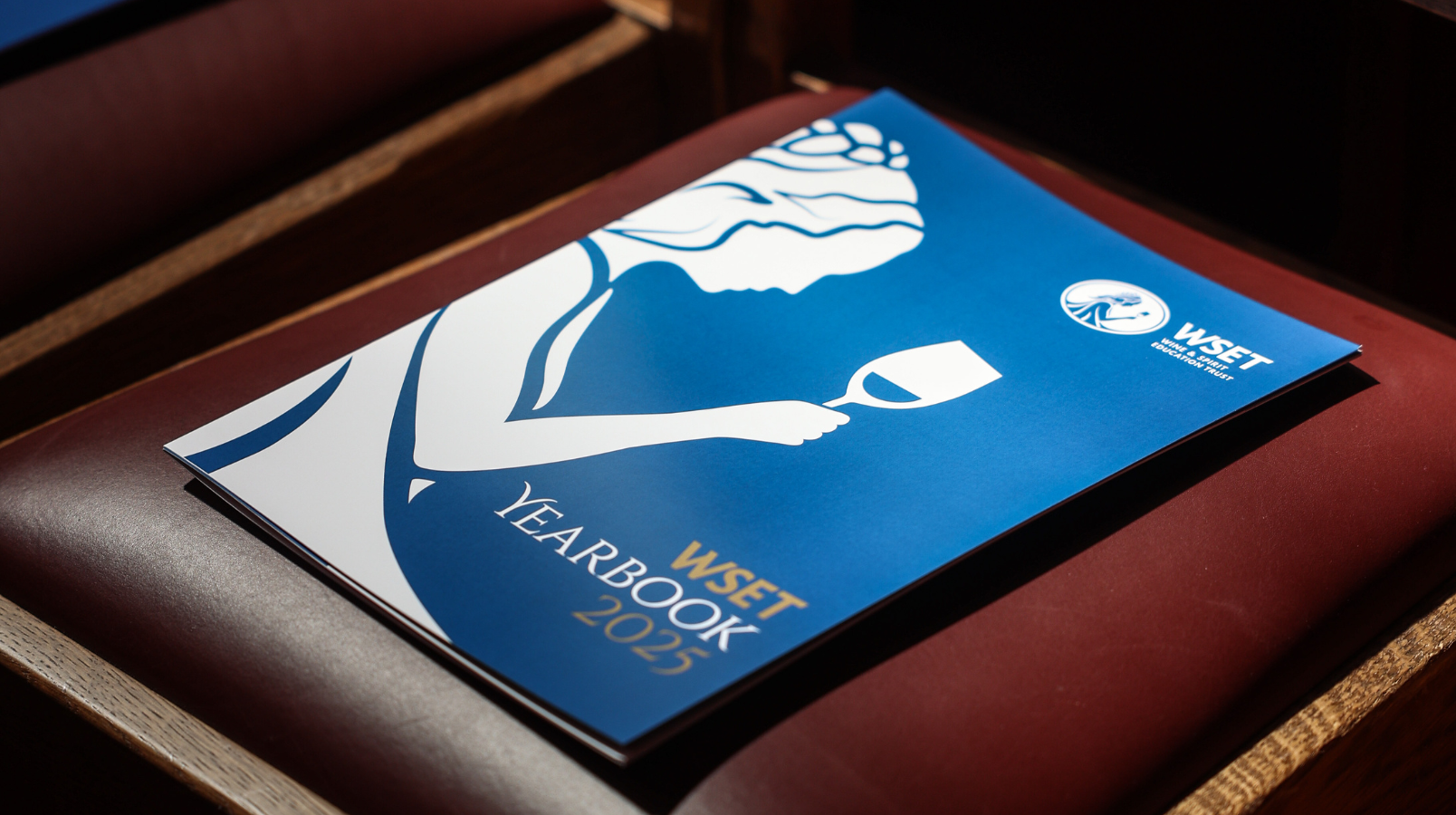 shot of 2025 yearbook on chair